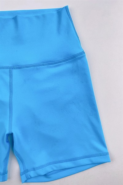 訂做藍色瑜伽運動套裝  設計緊身運動服  運動服供應商 女裝 WTV183 細節-7